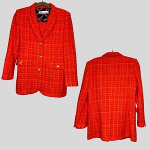 Zara Men's Vibrant Red Blazer